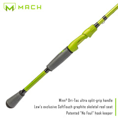 Winn Dri-Tac Ultra split grip handle on MACH 2
