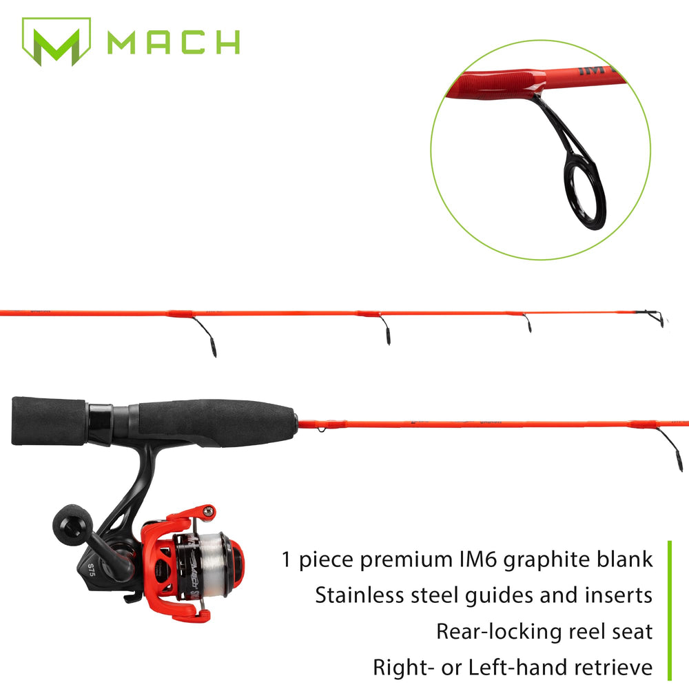 Lew's Mach Smash Ice high-density EVA grip with rear locking seat