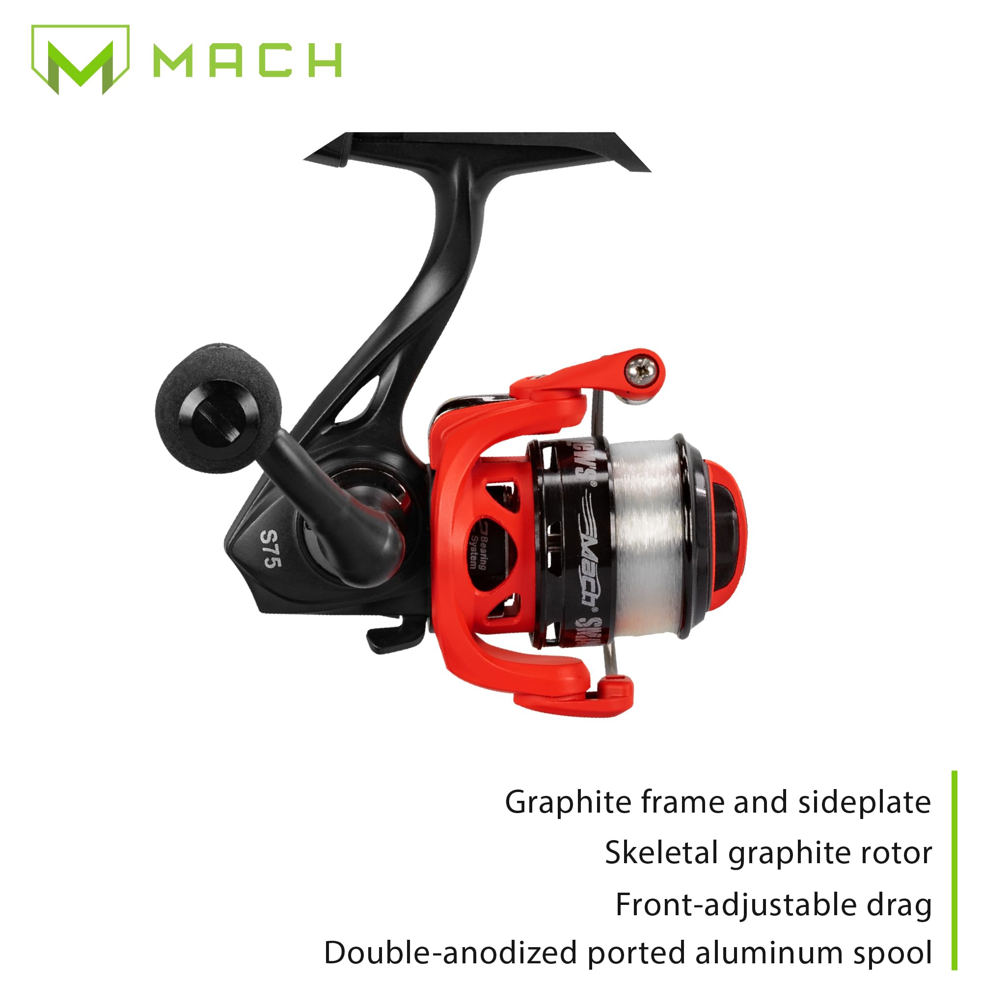 Lew's Mach Smash Ice IM6 graphite blank delivers lightweight sensitivity