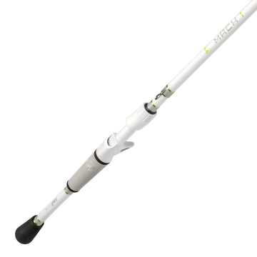 Lew's MACH 1 7-ft two-piece casting rod, side view, balanced feel for precise casting