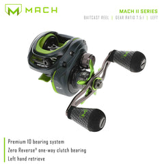 Precision 10-bearing system and zero reverse deliver ultra-smooth retrieval
