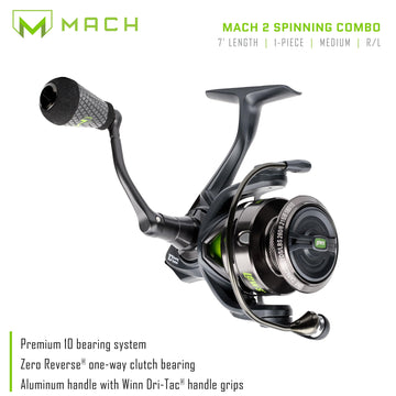 Lew's MACH2 7 ft rod blank closeup for responsive action and versatile casting.