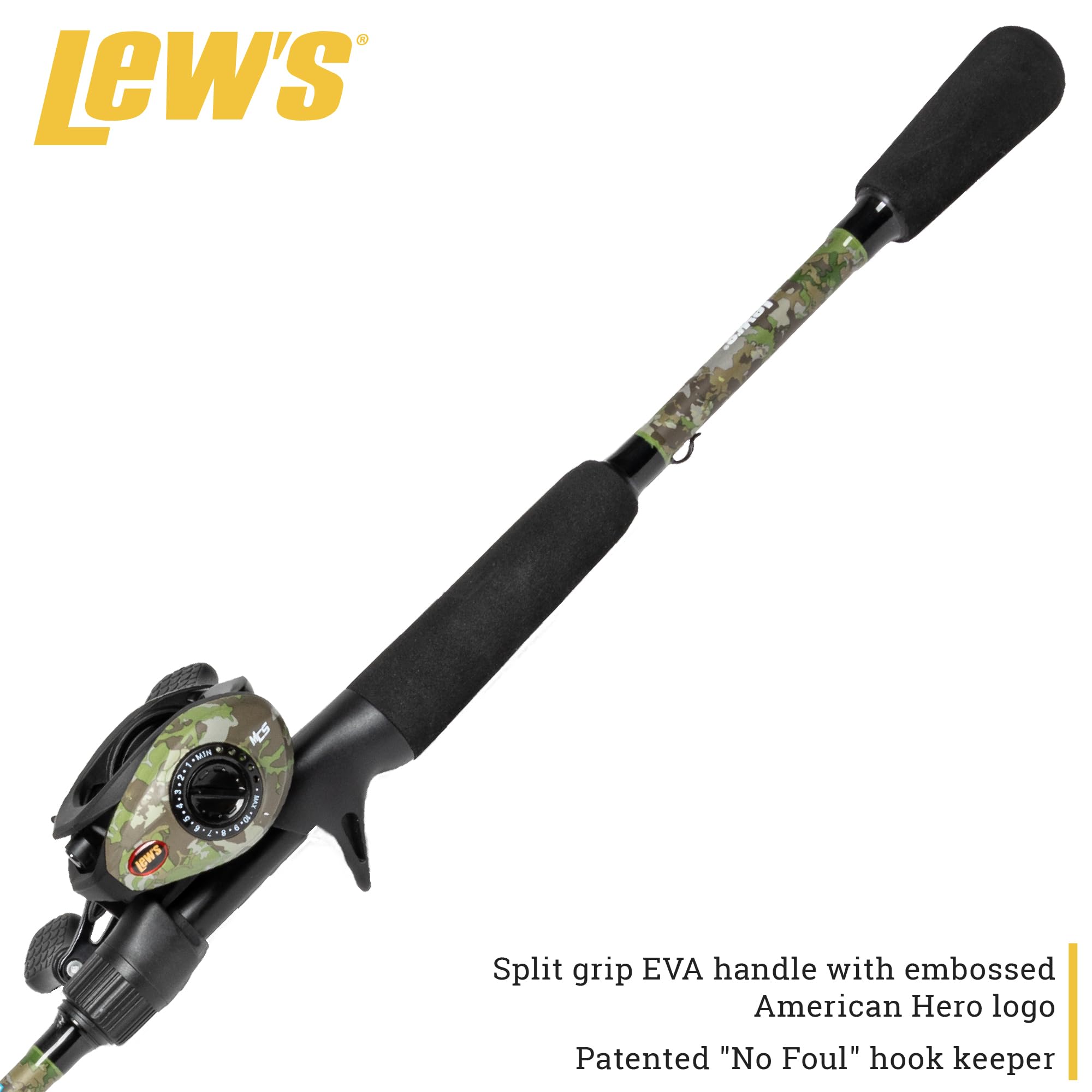 Lew's externally adjustable MCS system: enhanced casting control.