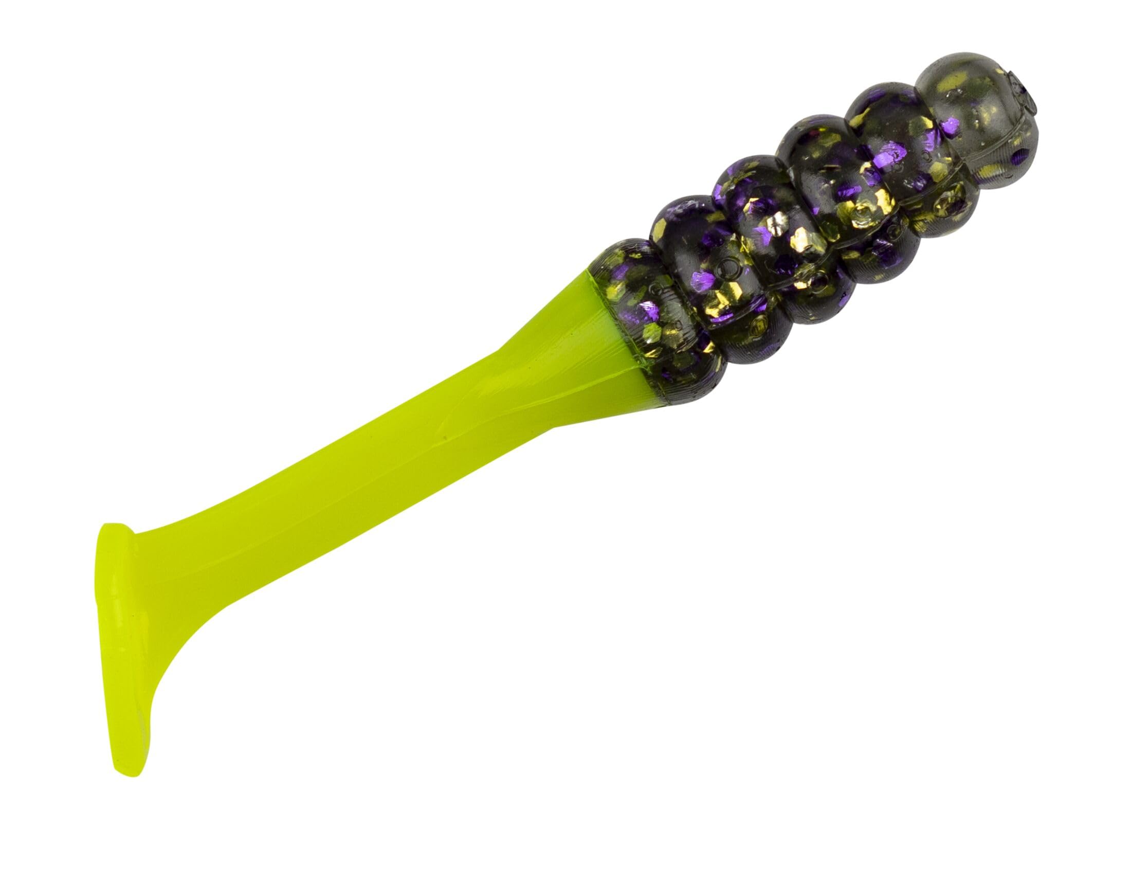 Lew's Mr. Crappie Slabalicious Who Dat lure with paddle-tail action to attract crappie
