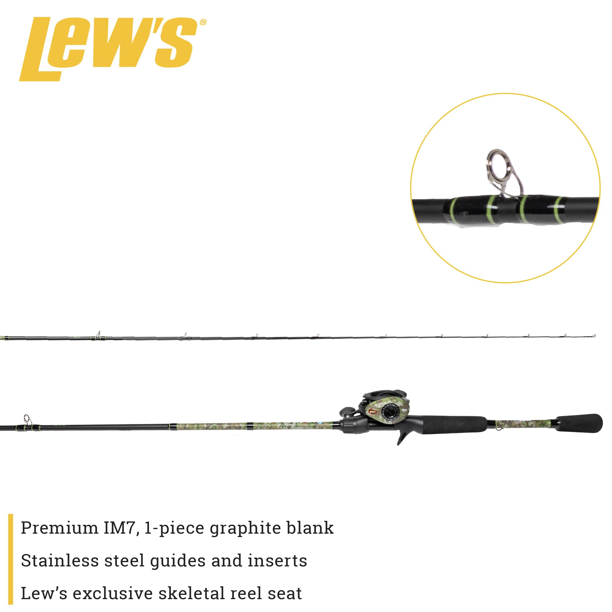 Lew's solid brass Speed Gears: durable, precise power in every retrieve.