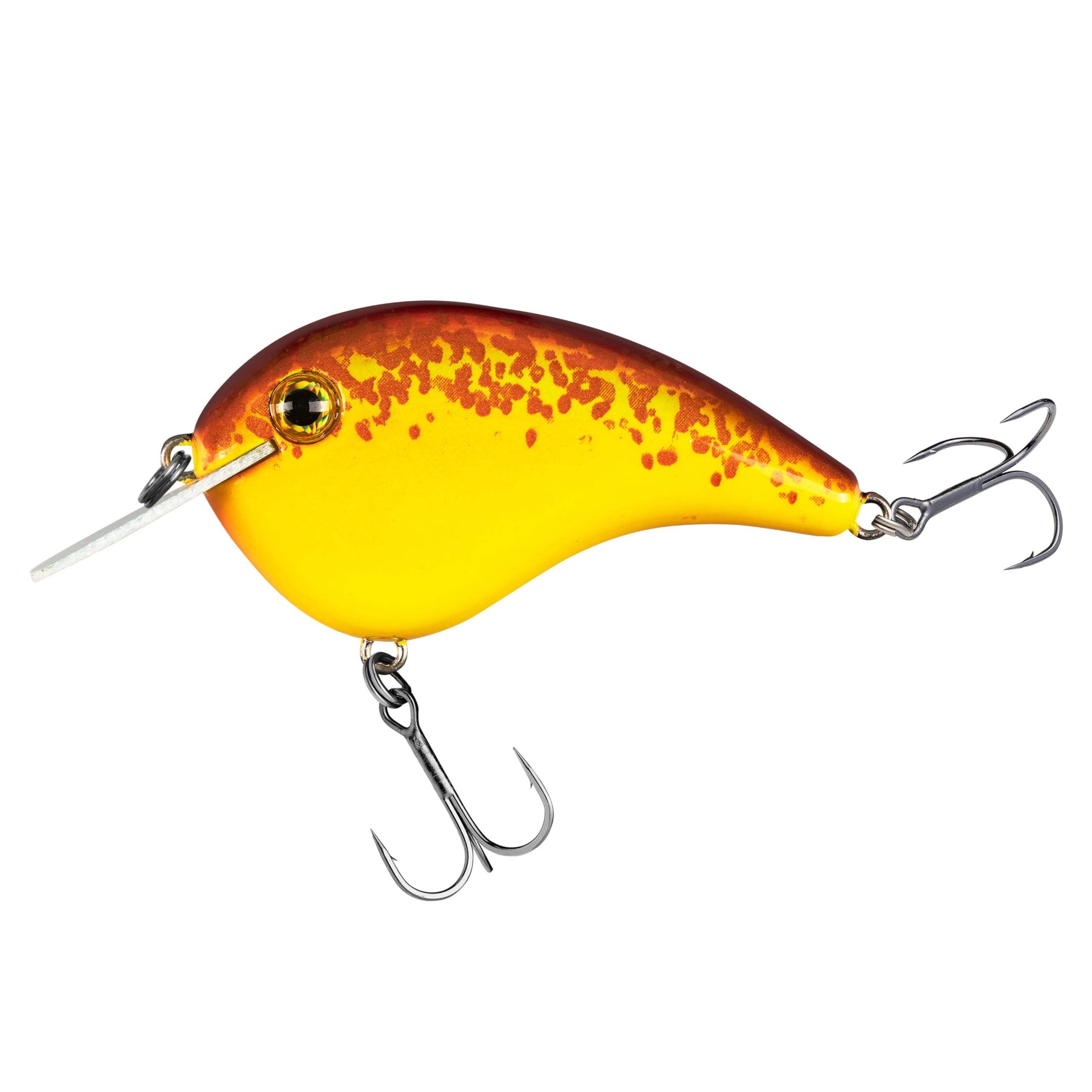 Lew's Sulmo Chick Magnet diving action captured in chartreuse copper