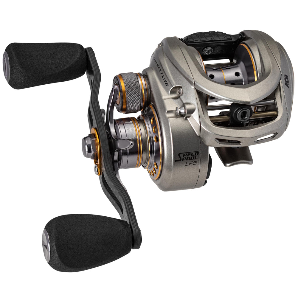 Lew's Tournament Lite LFS reel with right-hand retrieve delivers smooth casting.