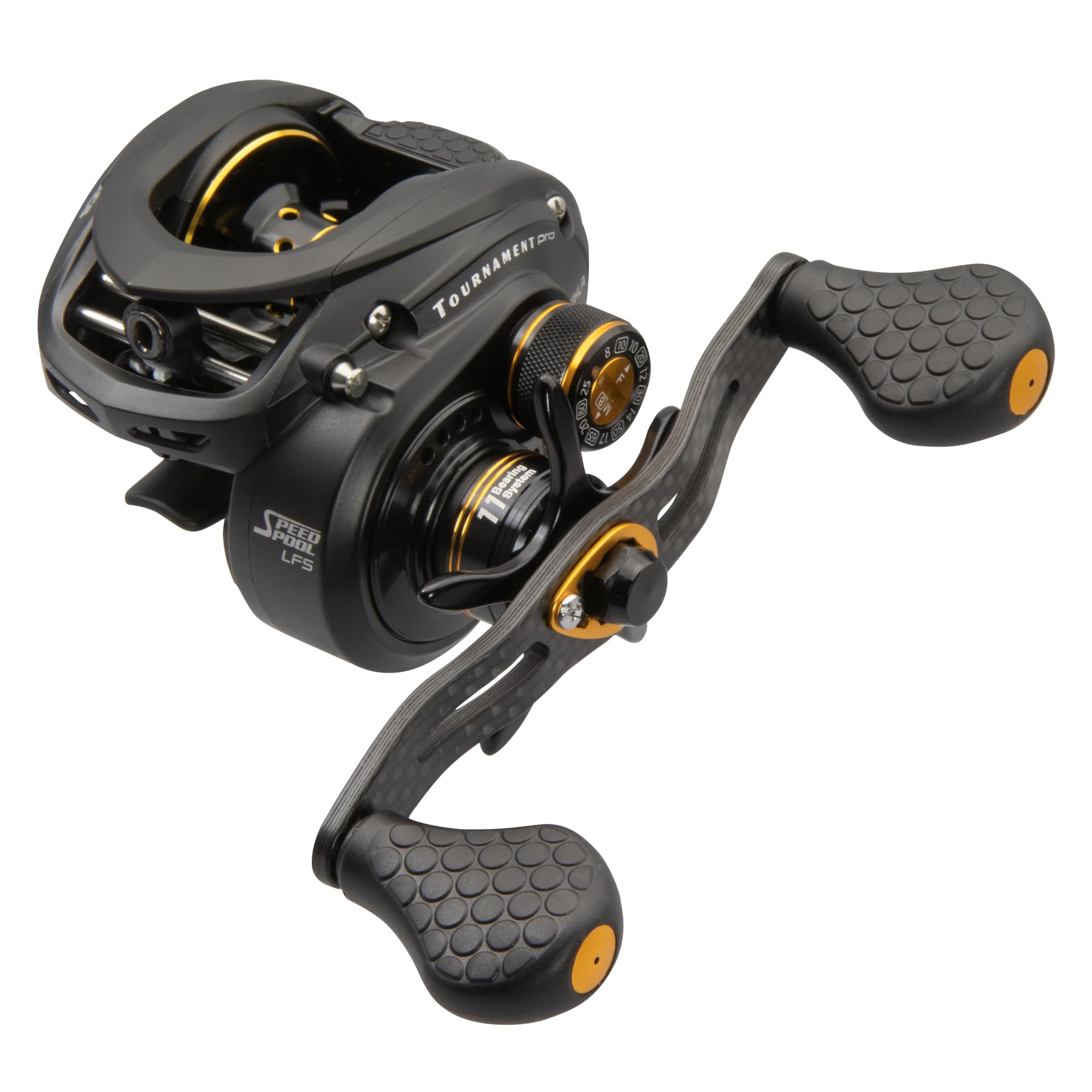 Lew's Tournament Pro LFS left-hand baitcast reel with 6.8:1 gear ratio