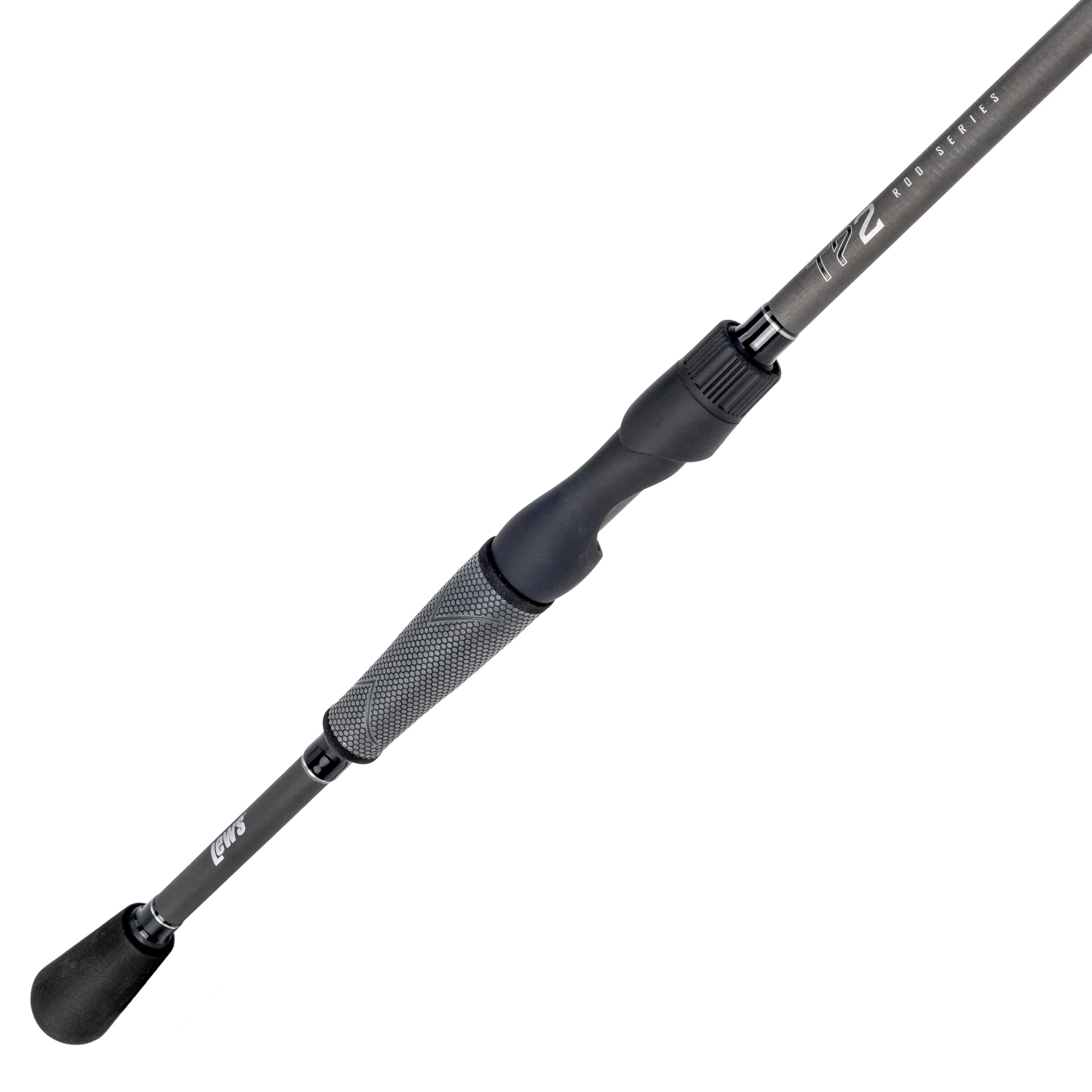 Lew's TP2 269MLFS reel-seat detail shows craftsmanship and ergonomic support for long days on water.