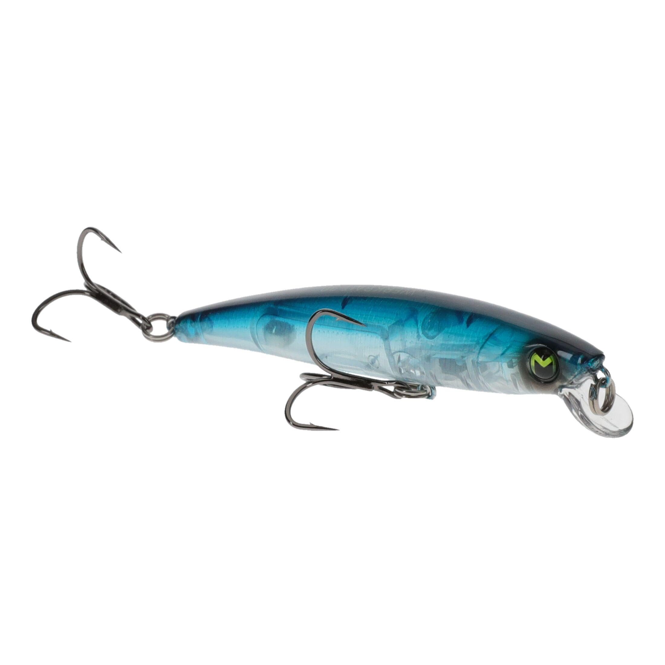 Lew's Werkbait jerkbait side action demonstrates side-to-side darts for finicky fish.