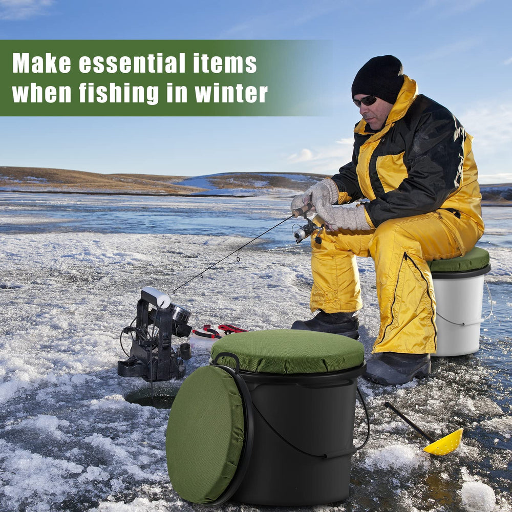 Lewtemi winter camping chair illustrates portable comfort in cold.