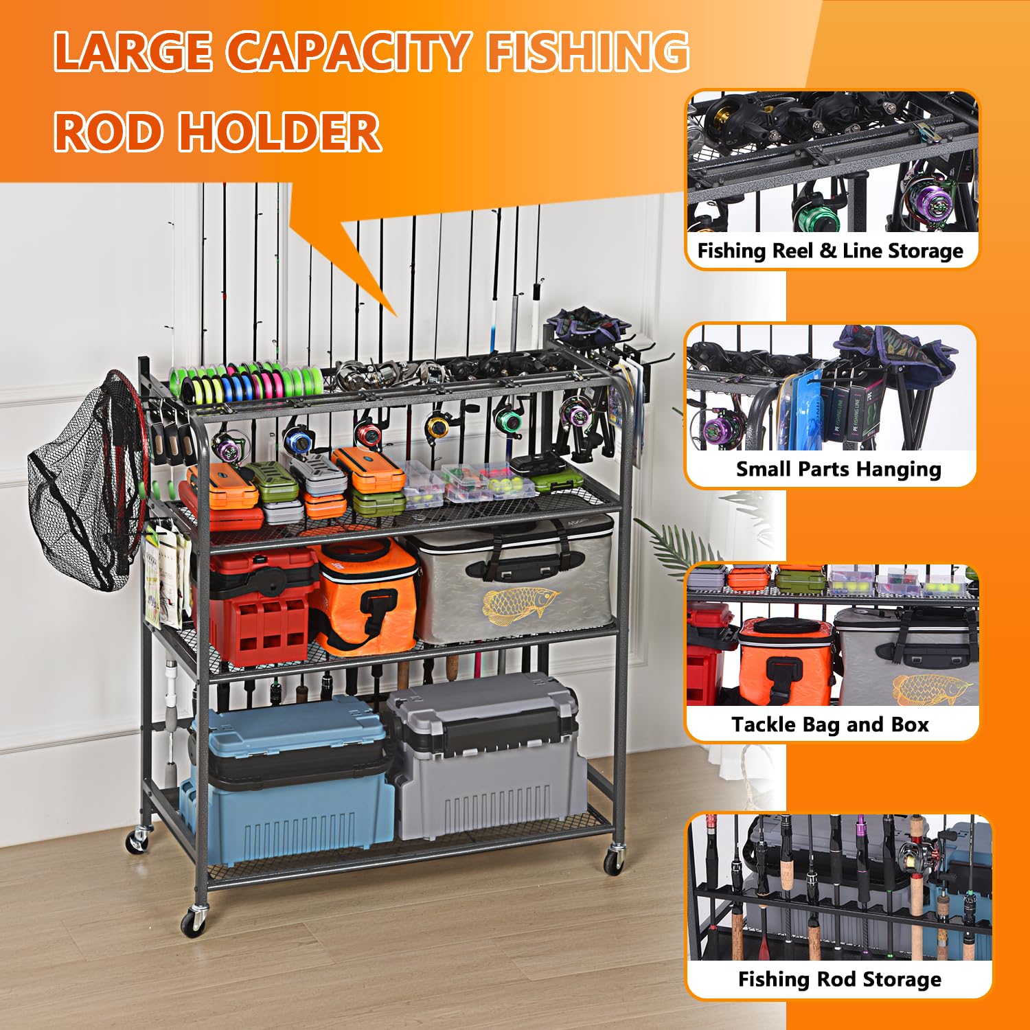 Lezbanz indoor/outdoor storage solution for garage, basement, and boathouse.