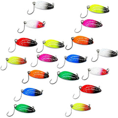 LEZUAN Trout Spoon Set with colorful spoons attracts wary trout.