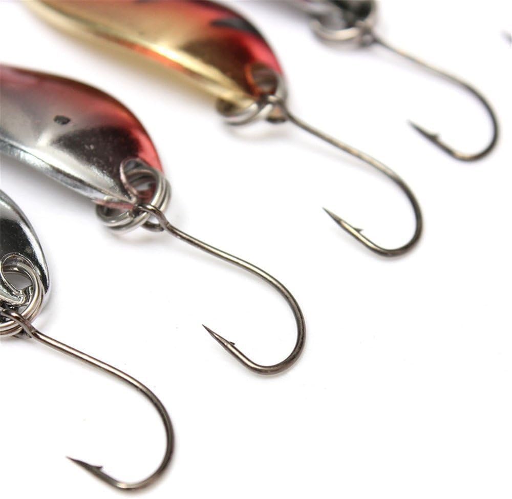 LEZUAN trout spoons close-up showing color varieties to attract fish