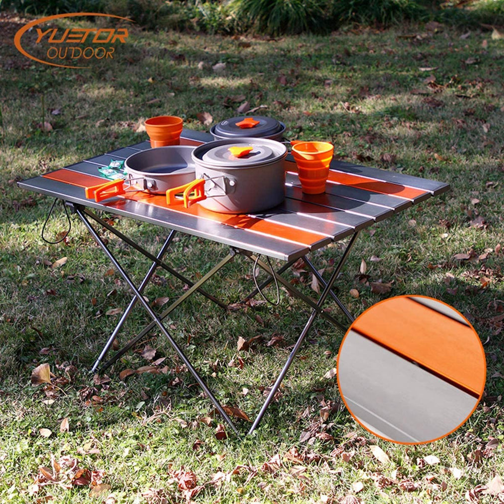 LFGUD folding table with carry bag ready for car trips.