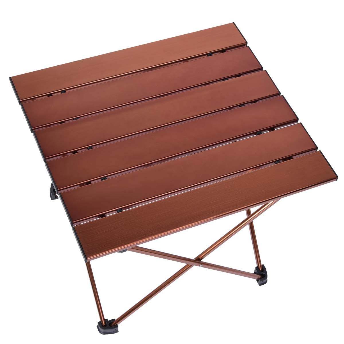 LFGUD portable camping table in use on a picnic keeps foods stable.