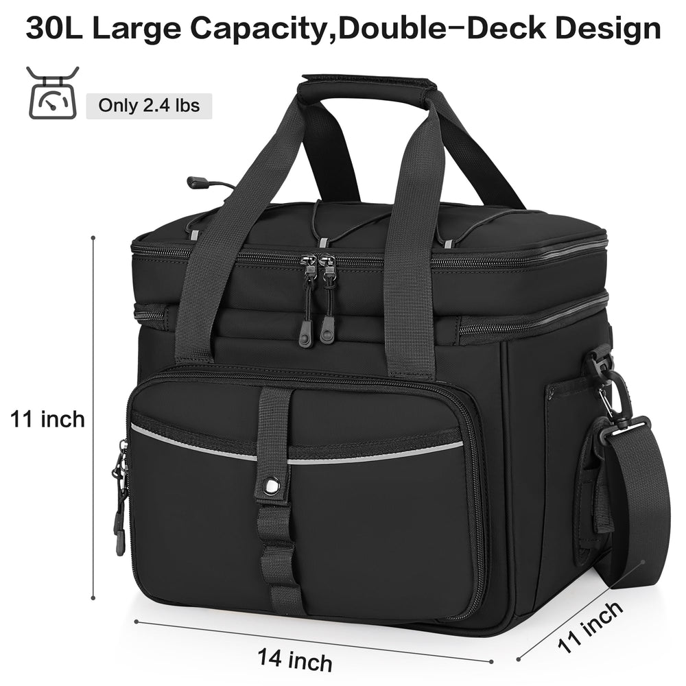 LGAG 30L tackle bag main compartment offers space for bulkier gear on long fishing days.