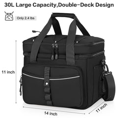 LGAG 30L tackle bag main compartment offers space for bulkier gear on long fishing days.