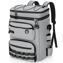 LGAG Fishing Backpack with 30L capacity shown from side
