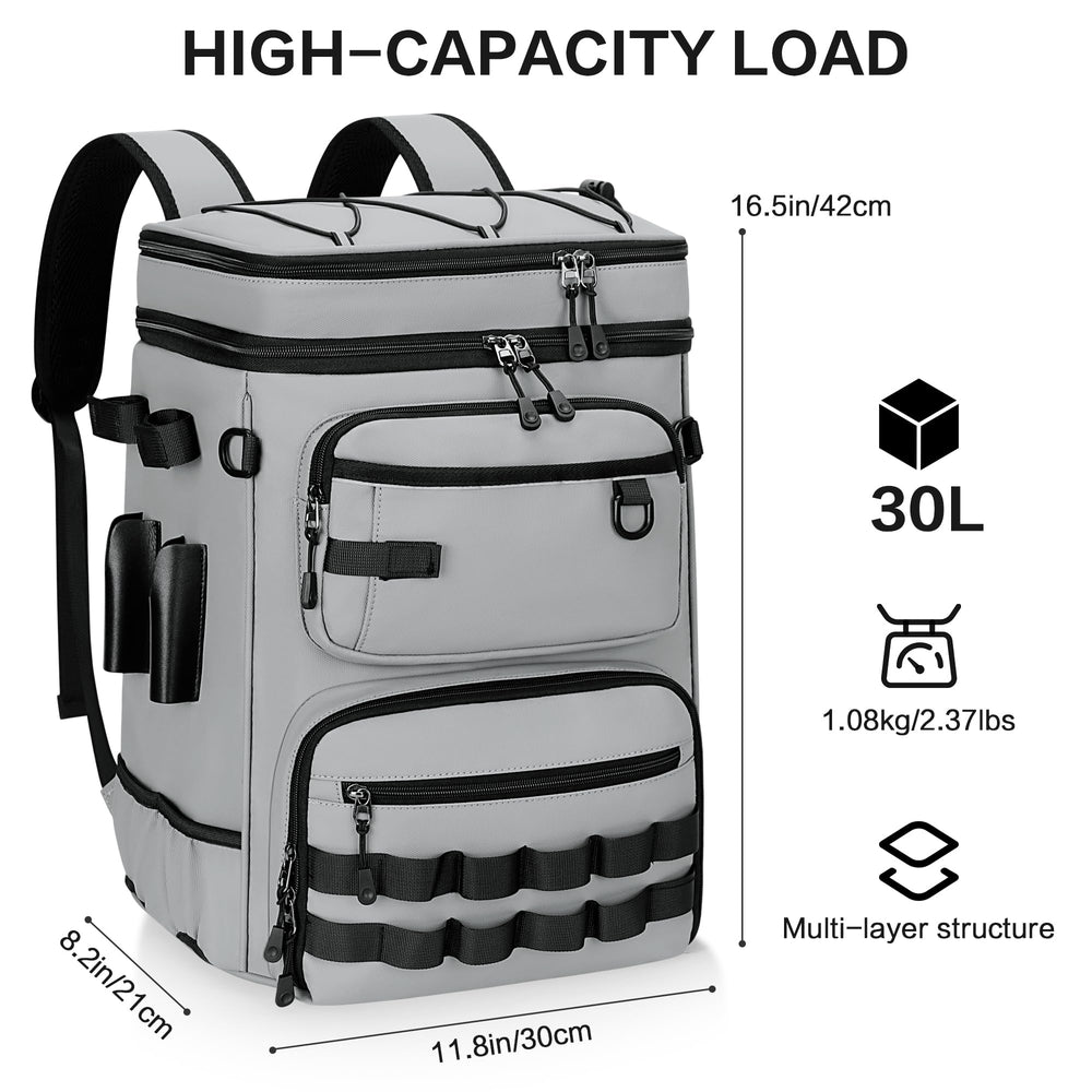 Main compartment with a movable padded divider