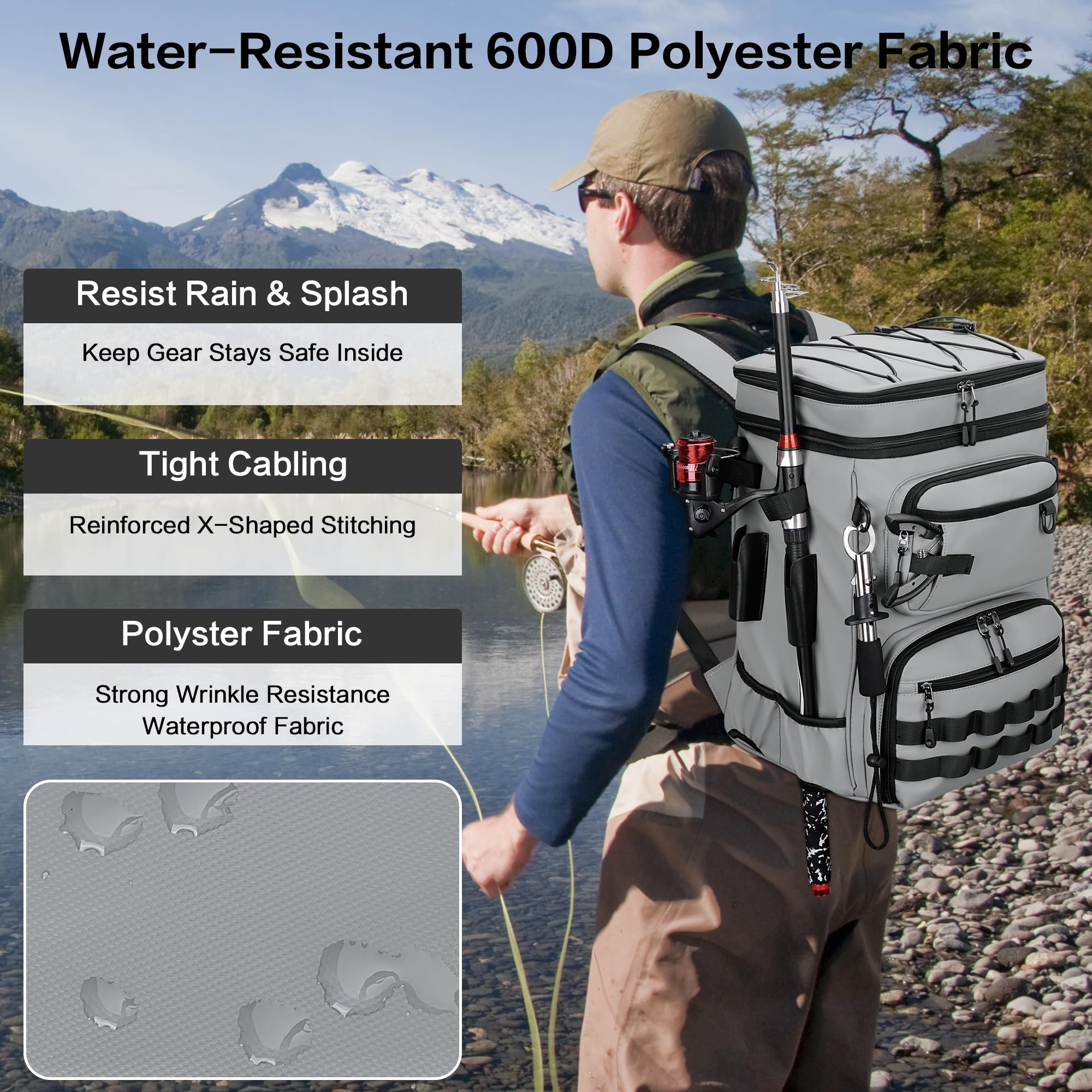 Also suitable for saltwater and freshwater fishing gear