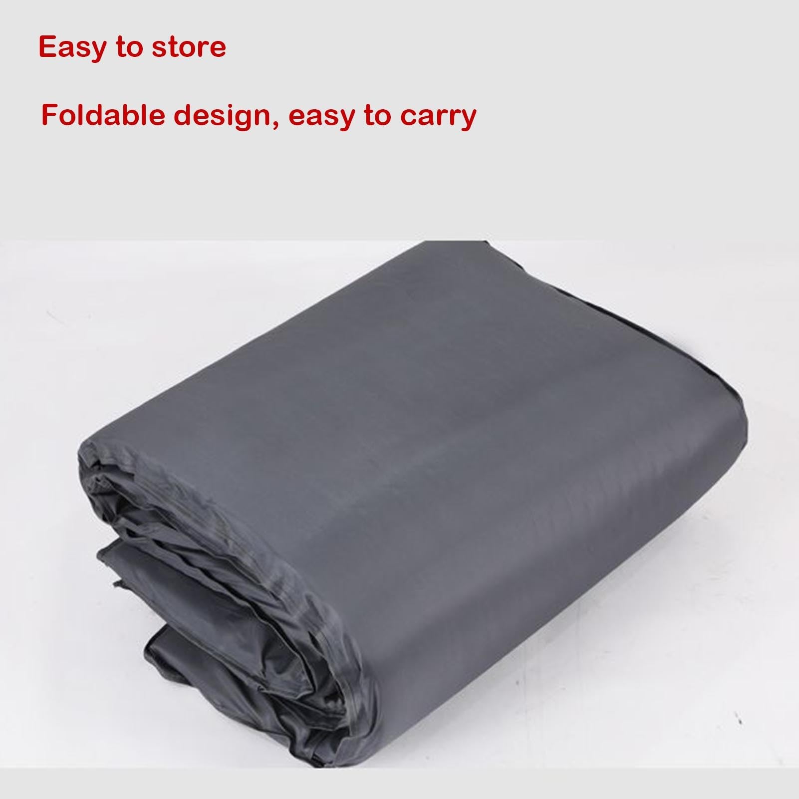 LGHQGHXF Grey finish on the thick ice fishing mat for rugged use.