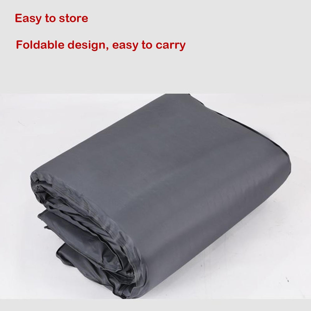 LGHQGHXF Grey finish on the thick ice fishing mat for rugged use.