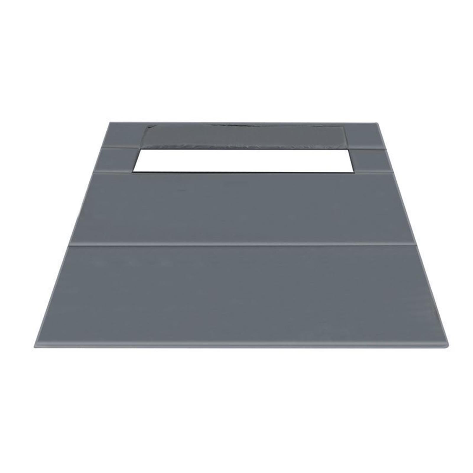 LGHQGHXF Thicken Ice Fishing Tent Floor Mat opening for comfortable seating on cold days.
