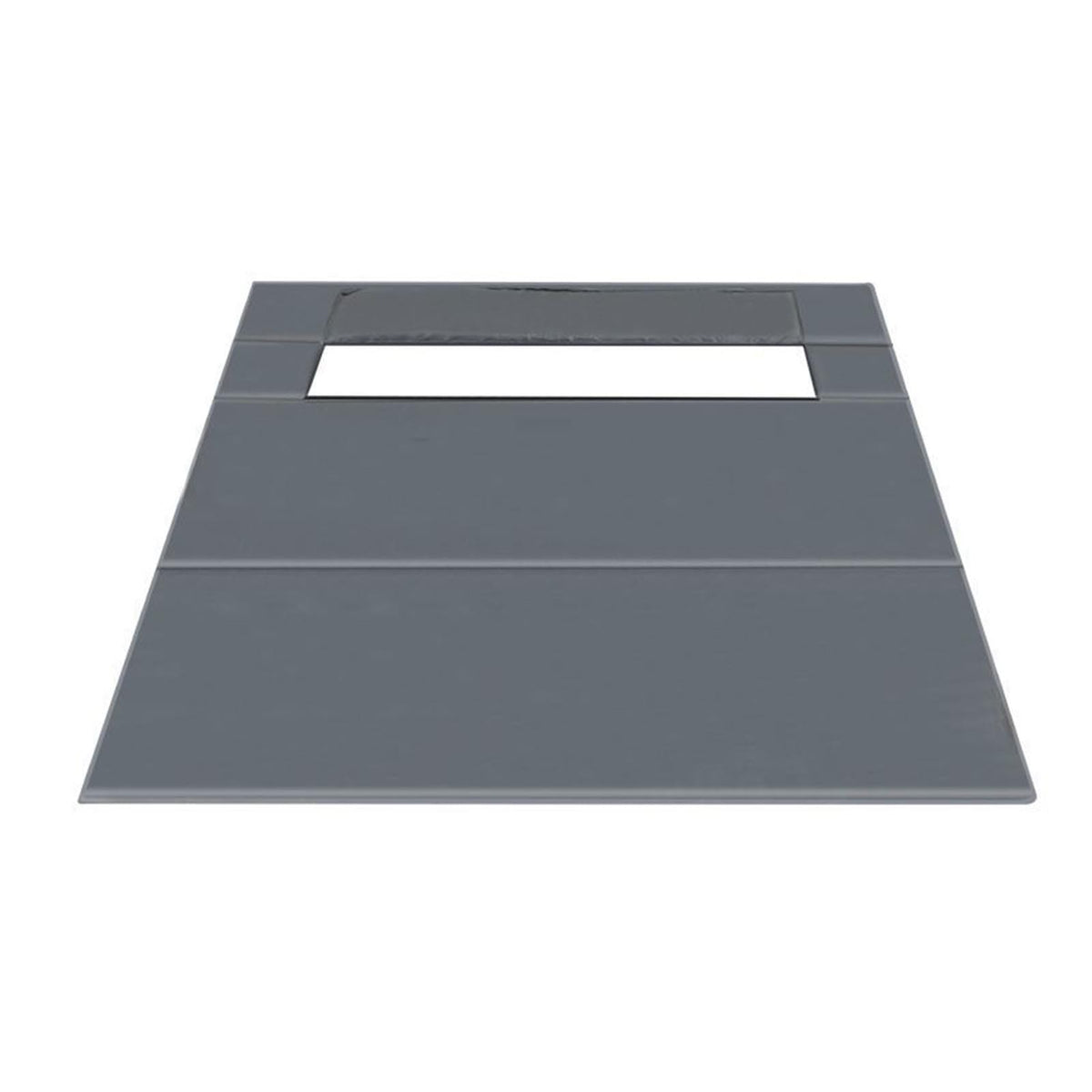 LGHQGHXF Thicken Ice Fishing Tent Floor Mat opening for comfortable seating on cold days.
