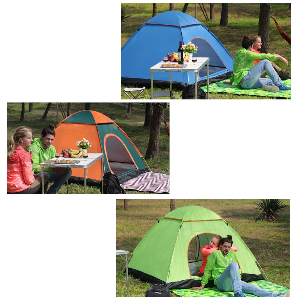 LHLHO pop-up tent windows and ventilation illustrate fresh airflow for comfortable camping nights.