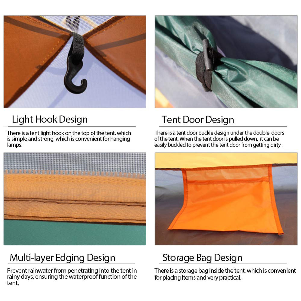 LHLHO large vestibule image highlights extra gear space and weather protection.