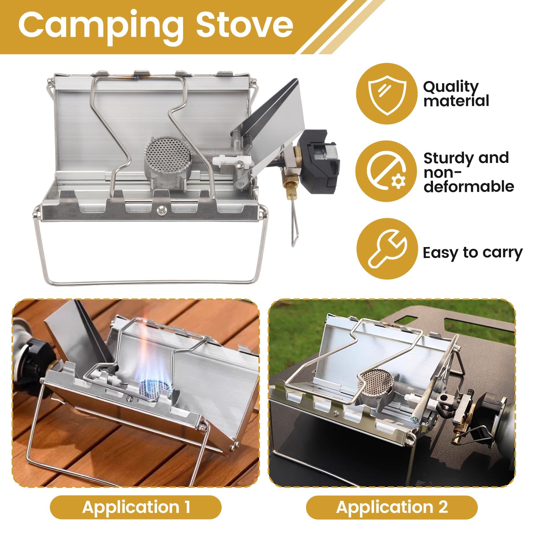 Lhnjimrsy Stabilizing Furnace in use delivering focused heat for outdoor meals.