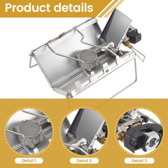 Lhnjimrsy Stabilizing Furnace with pot-support design supports diverse cookware outdoors.