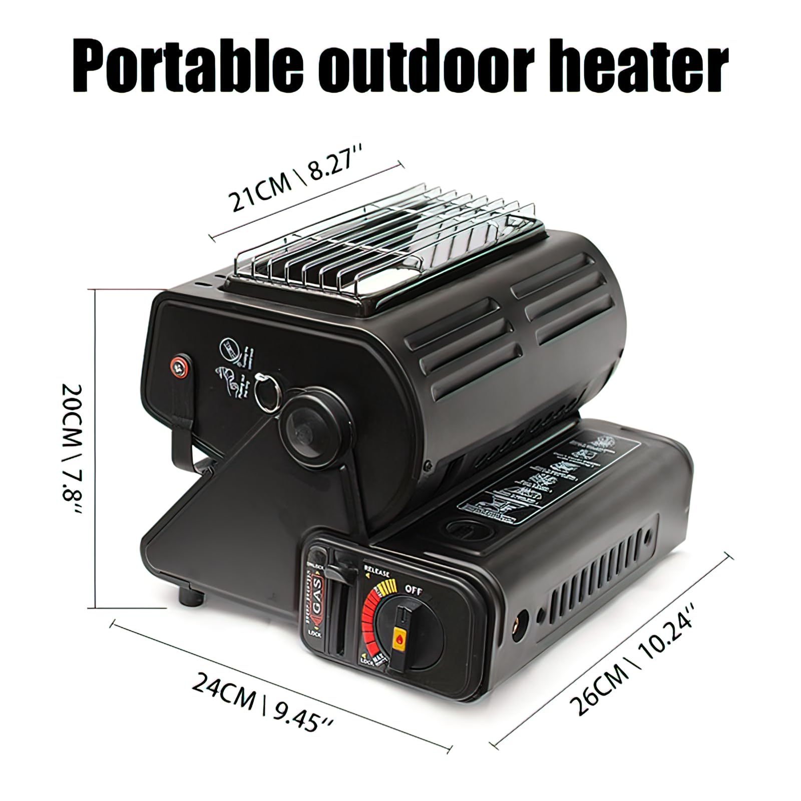 LI-GELISI outdoor heater with three heat settings for customizable warmth.