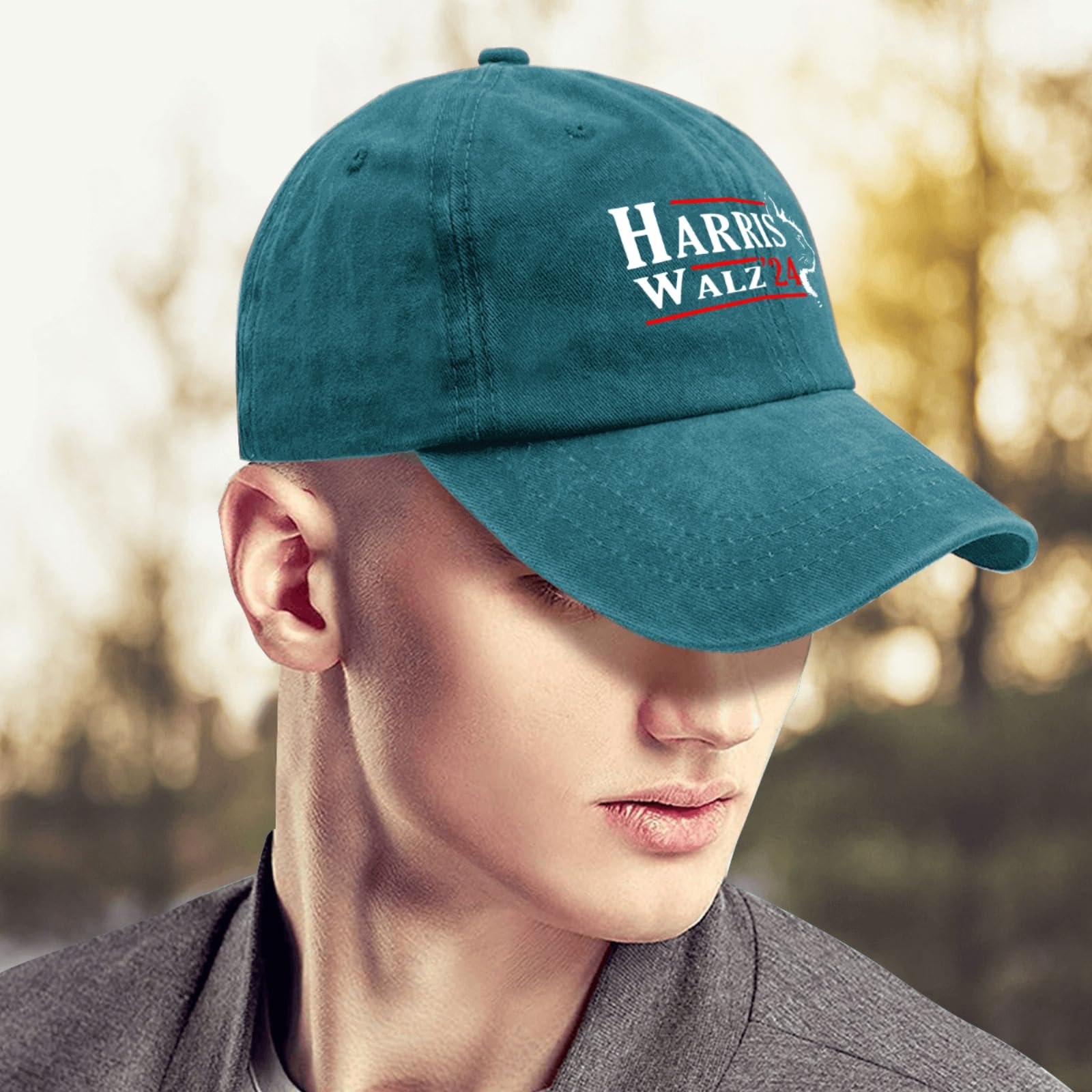 liabiliies adjustable snapback strap, easy size customization.