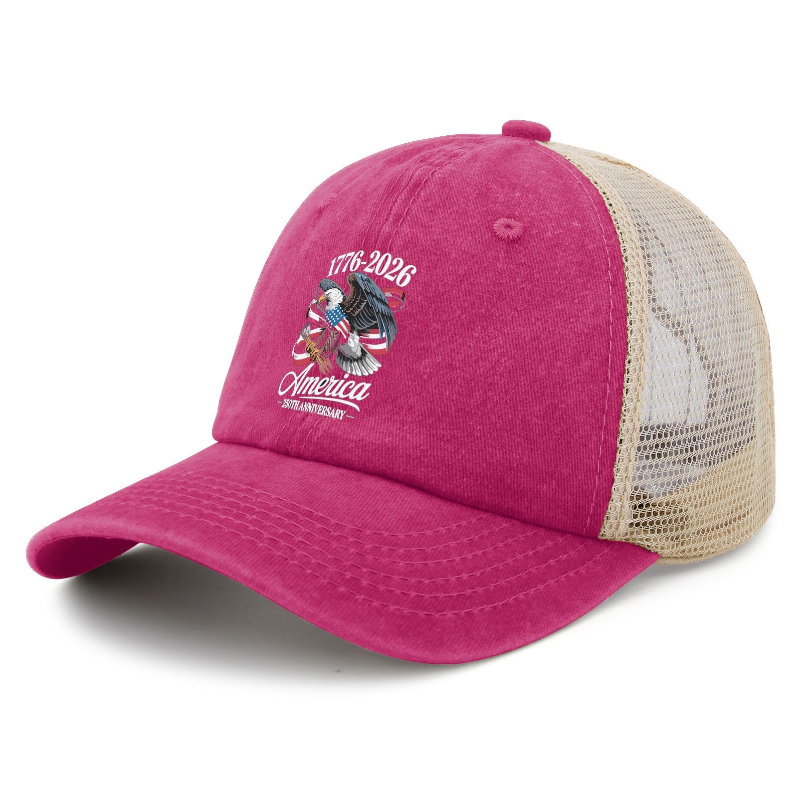 liabiliies America 250th Anniversary hat side profile; adjustable strap for comfortable fit.