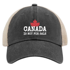 Liabiliies Canada is Not for Sale hat back view with adjustable strap for secure fit