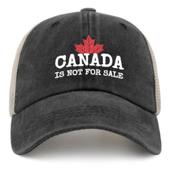 Liabiliies Canada is Not for Sale hat front view shows classic retro style for daily wear
