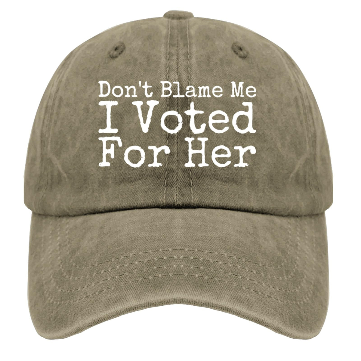 Liabiliies Dont Blame Me I Voted For Her hat front view, perfect for casual summer outdoors.