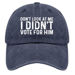 liabiliies Dont Look at Me I Didn't Vote for Him Hat Women mesh for breathable summer wear.