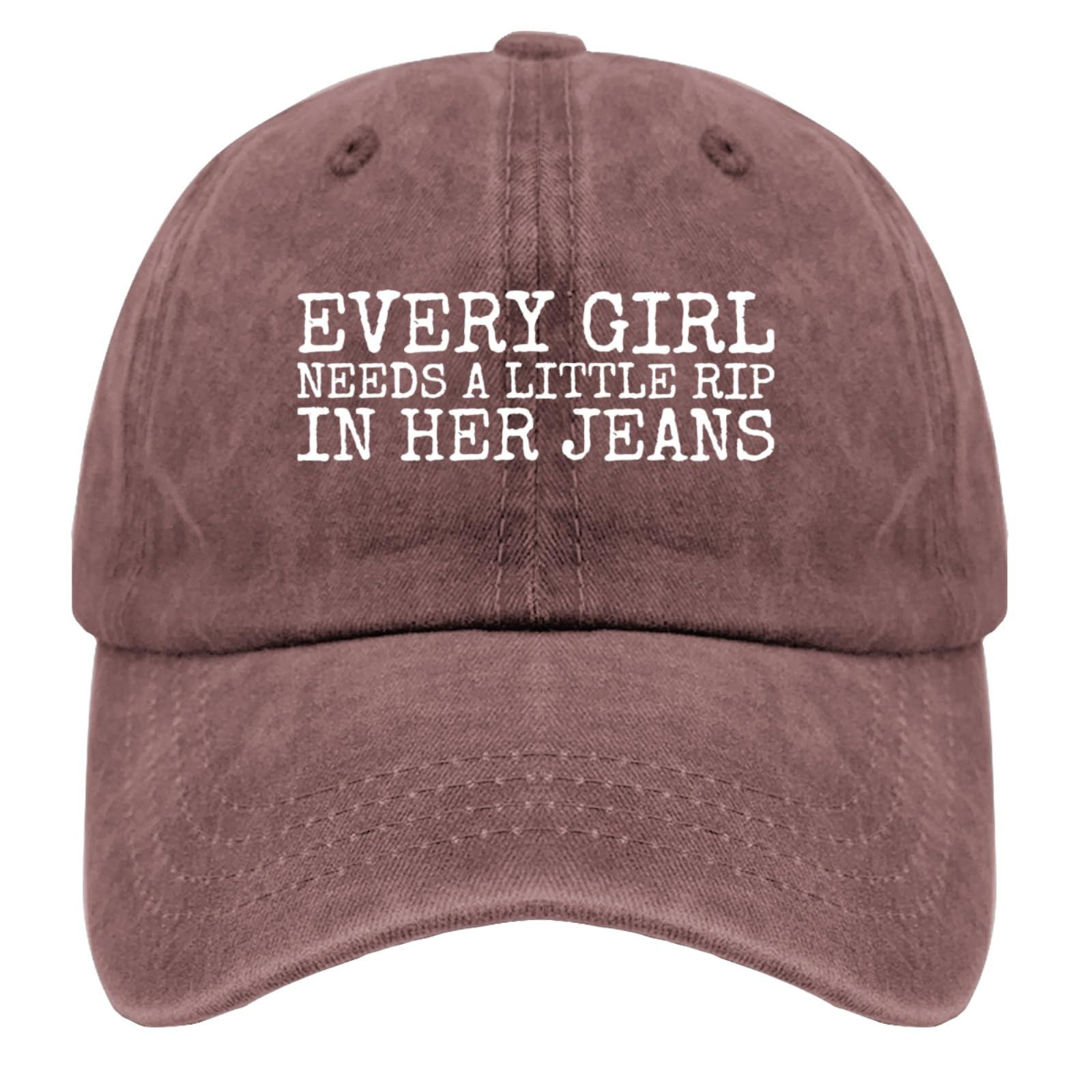 liabiliies Every Girl Rip In Her Jeans Hat side profile highlights breathable comfort for summer days