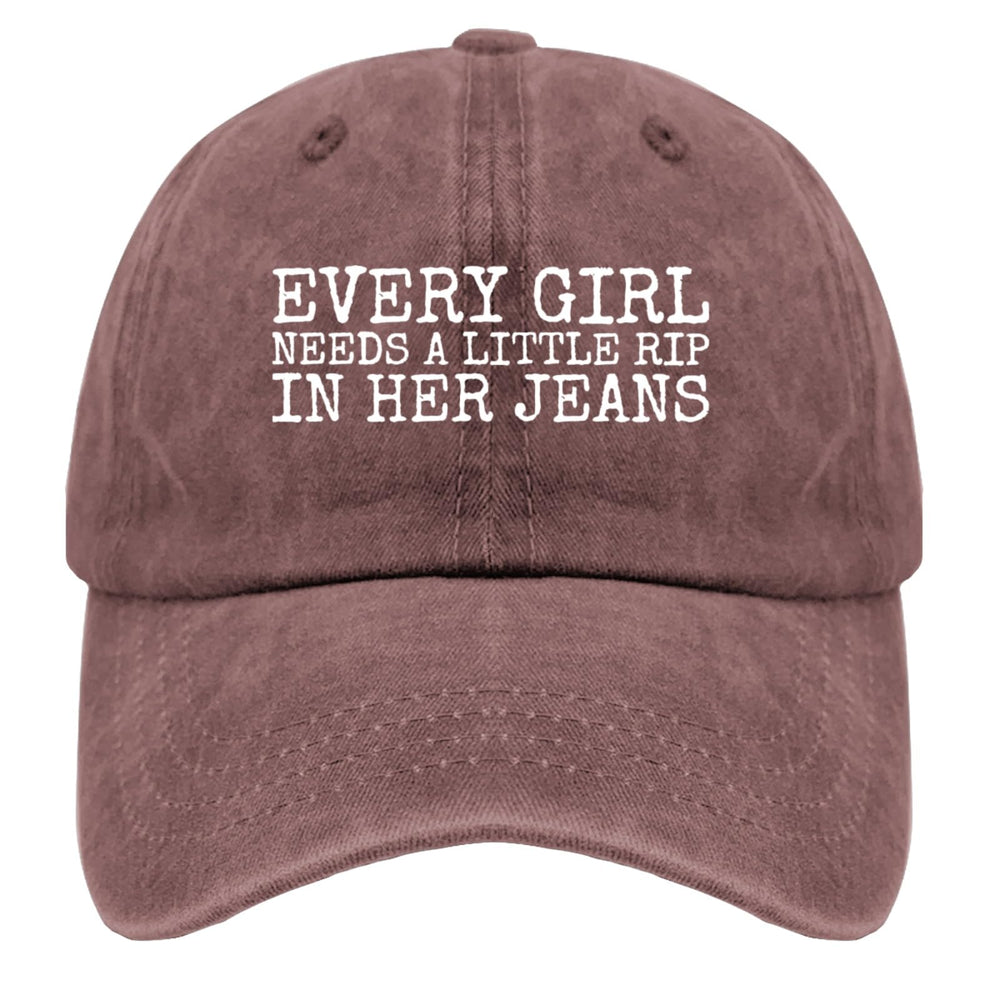 liabiliies Every Girl Rip In Her Jeans Hat side profile highlights breathable comfort for summer days