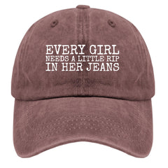 liabiliies Every Girl Rip In Her Jeans Hat side profile highlights breathable comfort for summer days