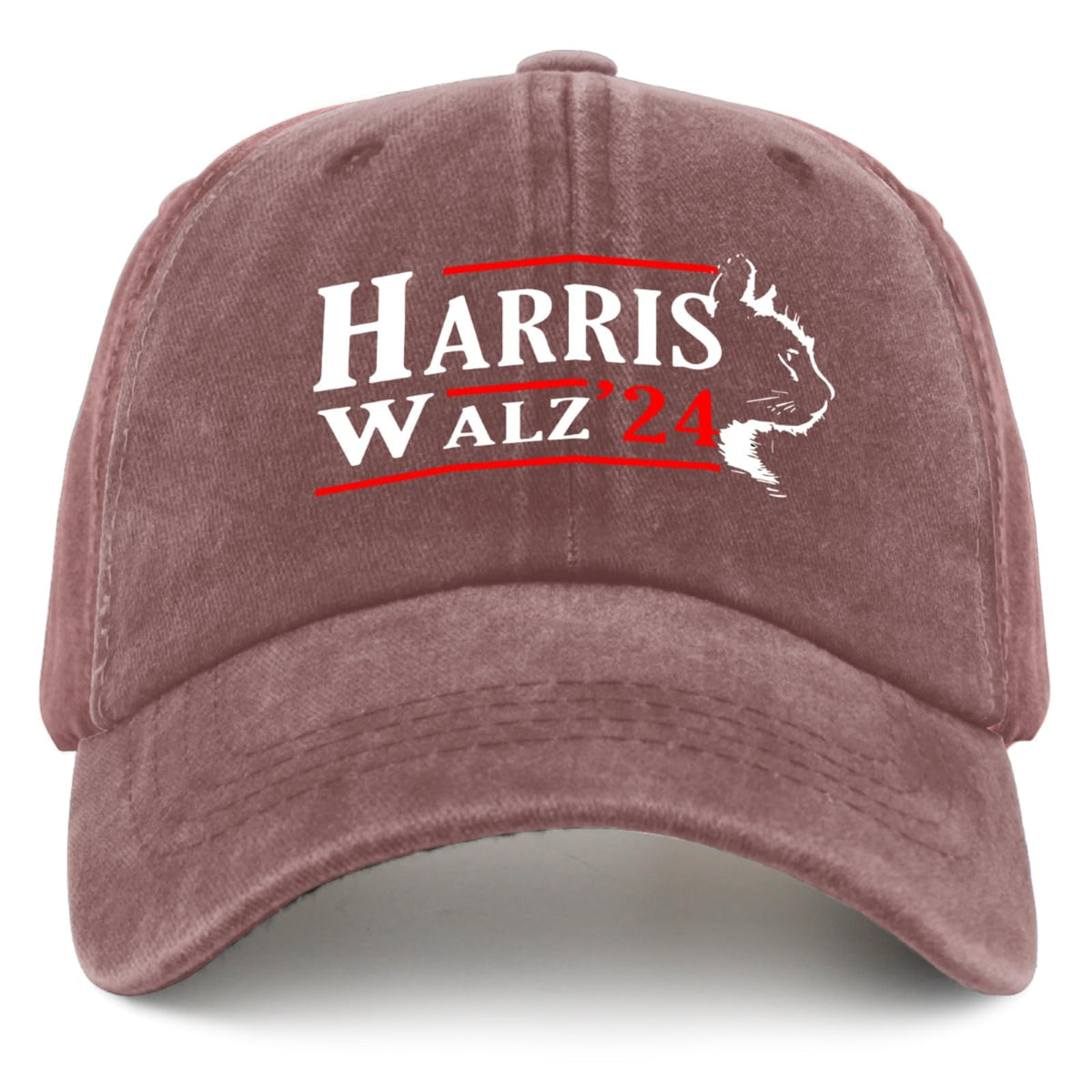 Liabiliies funny mesh hat wine red front view, breathable summer style for daily wear