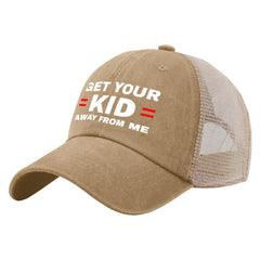 liabiliies Get Your Kid Away from Me hat, back mesh ventilation, keeps you cool during outdoor activity.