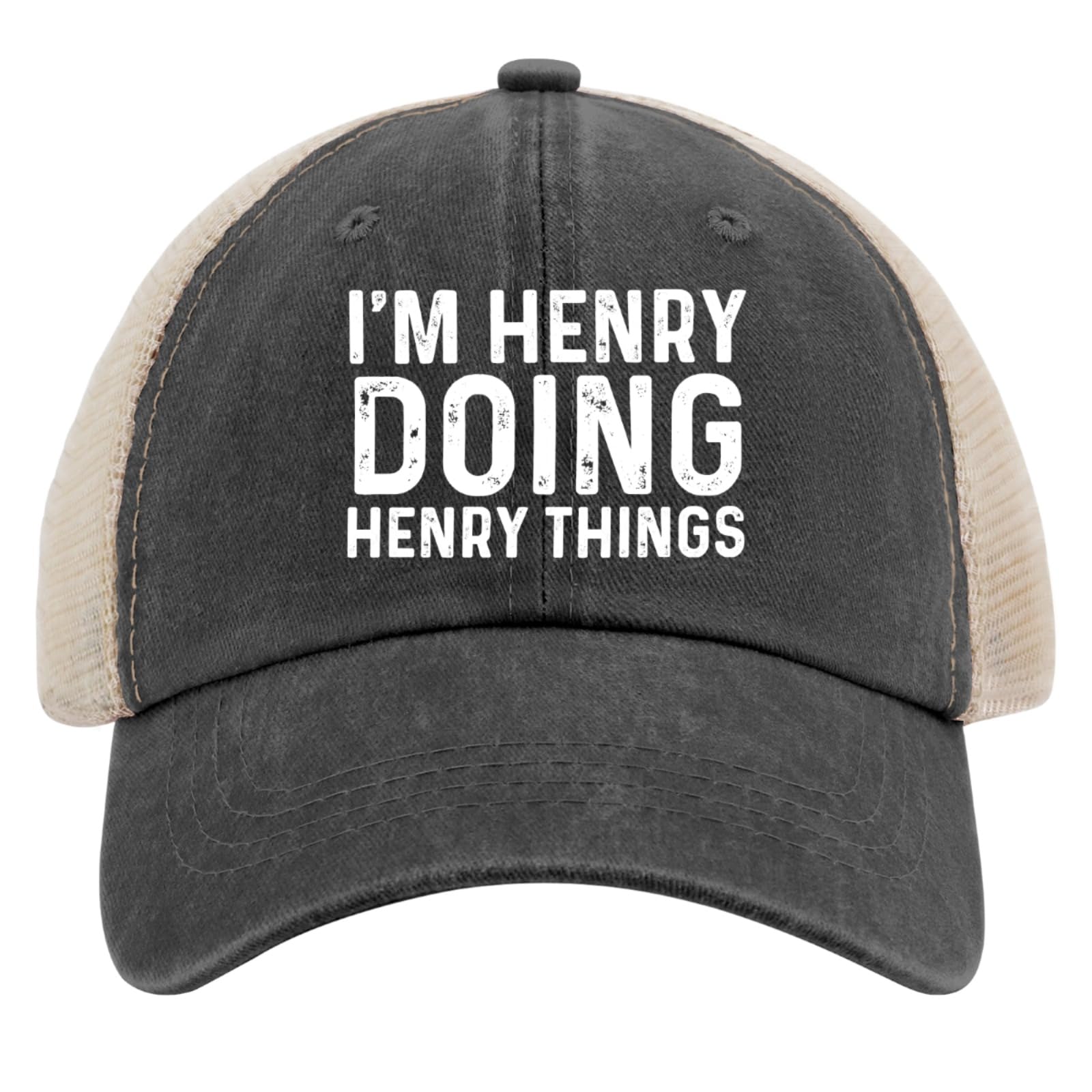 liabiliies Im Henry Doing Henry Things Hat side profile, versatile unisex fit for sun protection
