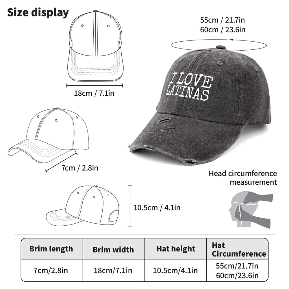 liabiliies I Love Latinas hat as a gift-ready casual accessory