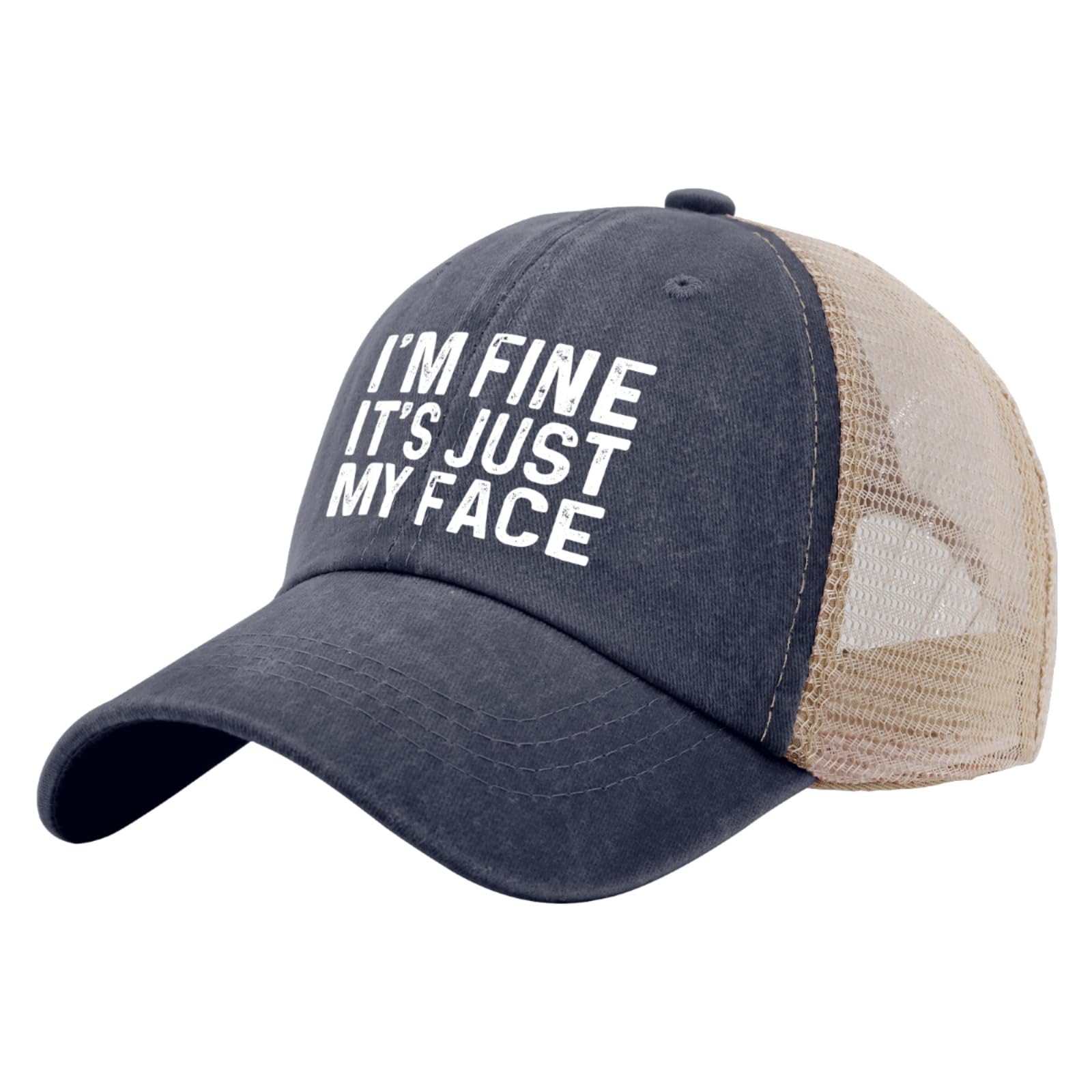 Liabiliies hat denim texture, vintage style for casual days