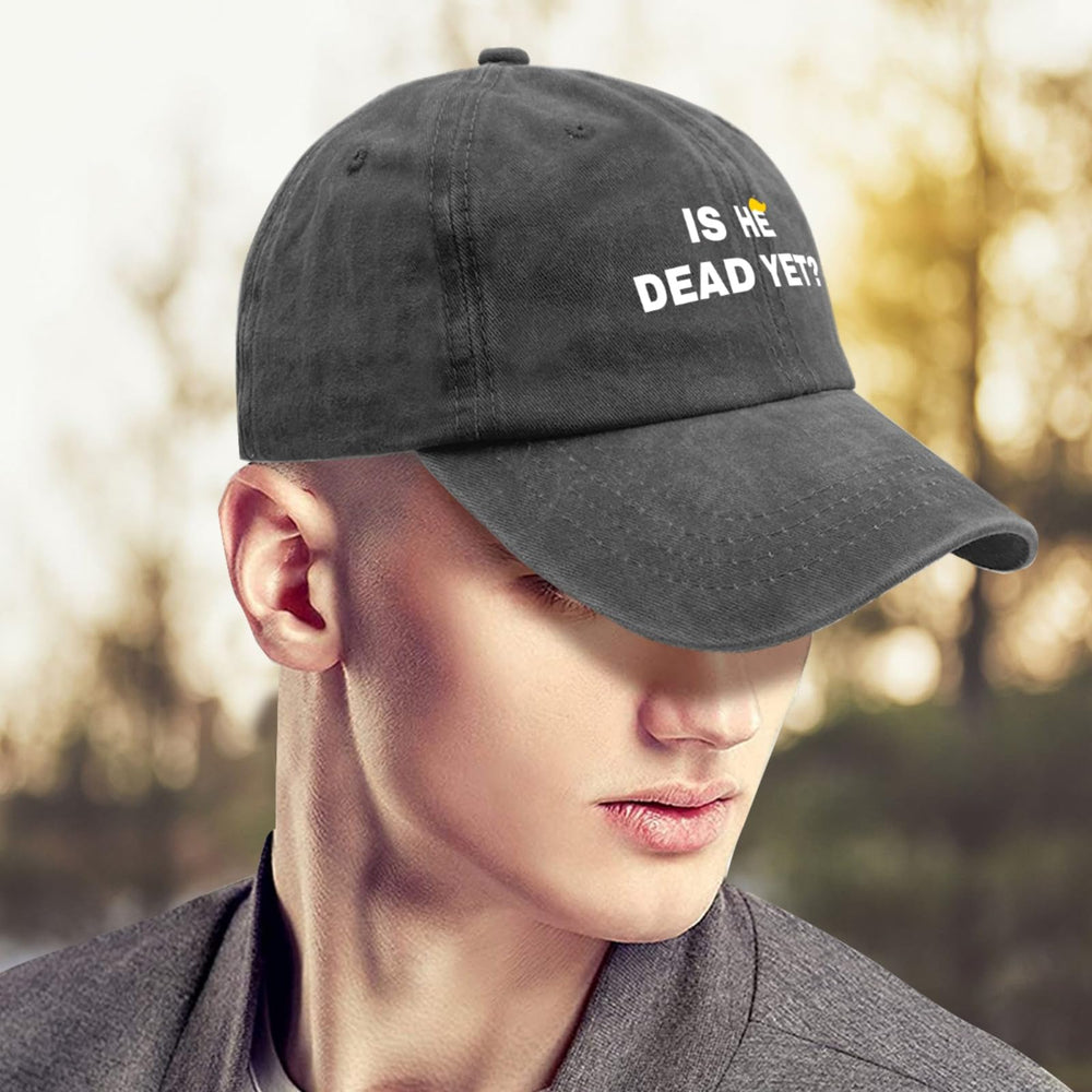 Liabiliies Is He Dead Yet hat adjustable strap, easy size personalization.