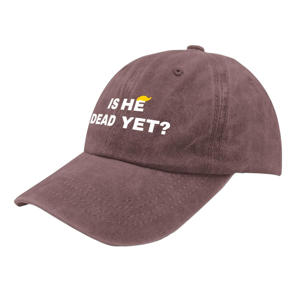 liabiliies Is He Dead Yet Hat back adjustable strap ensures a secure fit.